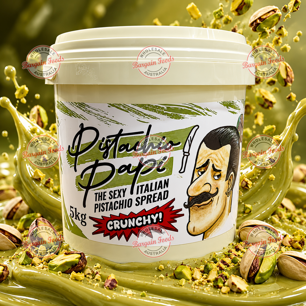 Pistachio Papi Crunchy Spread - 5kg