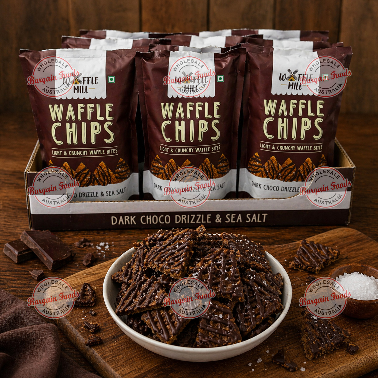 Waffle Mill Waffle Chips - 80g x15 (BULK)