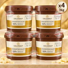 Callebaut 100% Cocoa Butter - 3kg x4 (BULK)