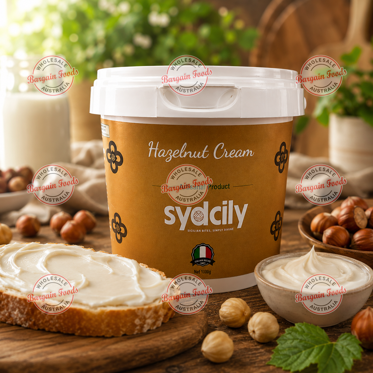 Sydcily Hazelnut Cream Spread - 1kg (Like Bueno)