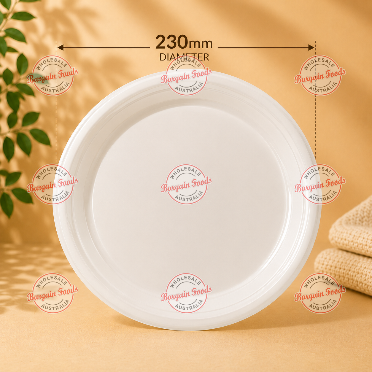 EP Plastic Dinner Plates - 500pcs 20x25 (BULK)
