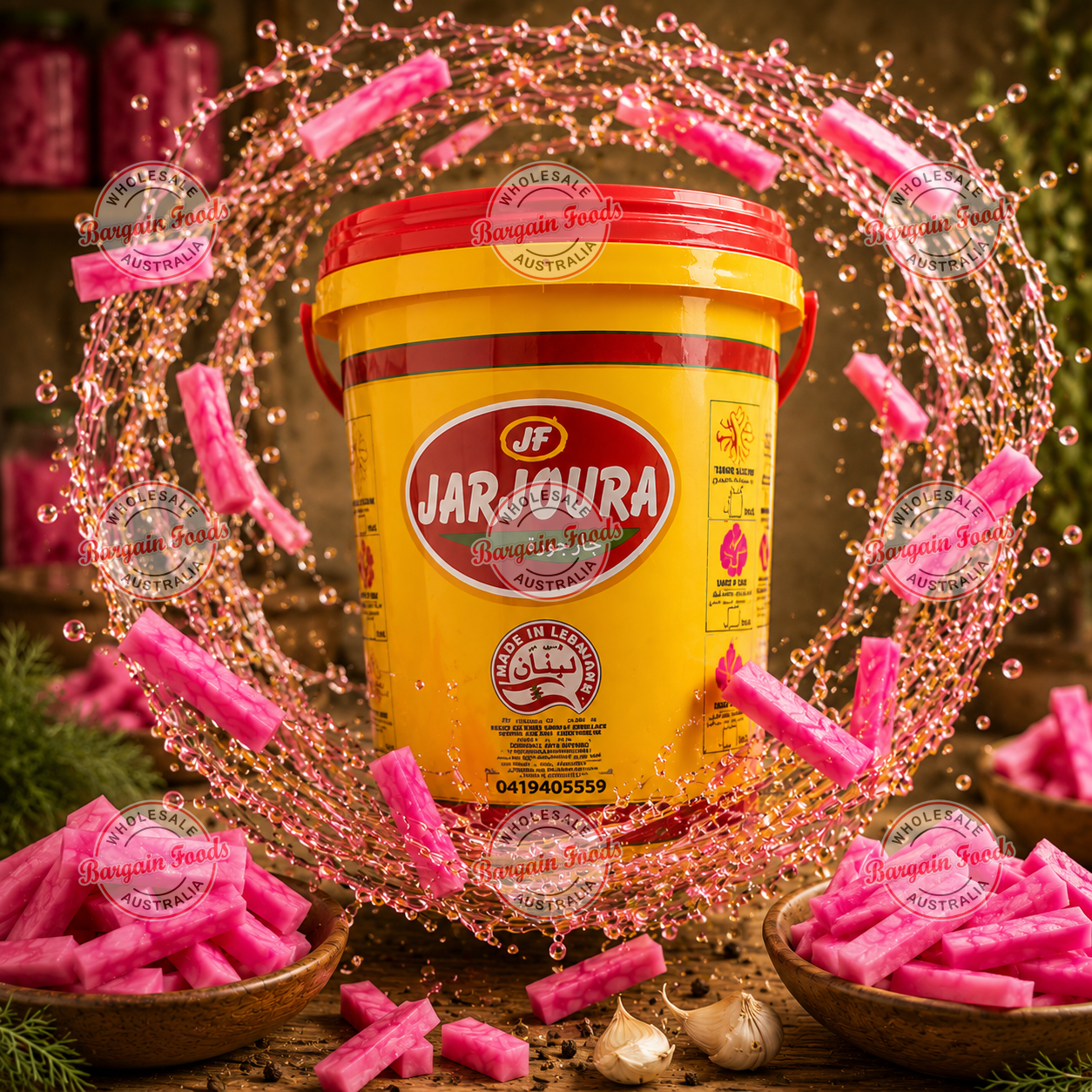 Jarjoura Sliced Turnips - 10kg