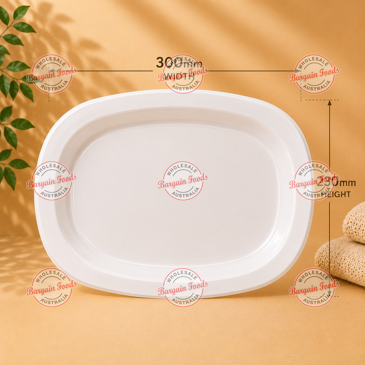EP Plastic Oval Plates - 500pcs 20x25 (BULK)