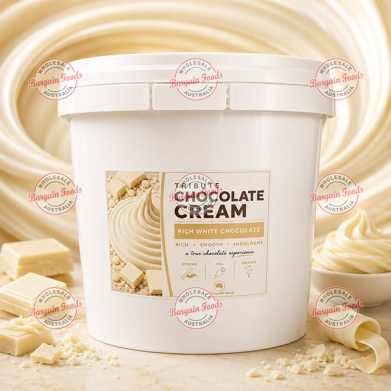 Tribute White Chocolate Cream Sauce - 5kg