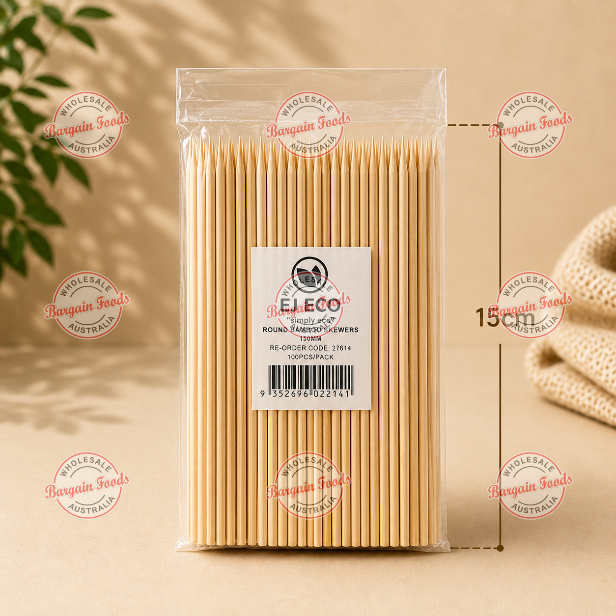 Bamboo Skewers 15cm - 5000pcs (BULK)