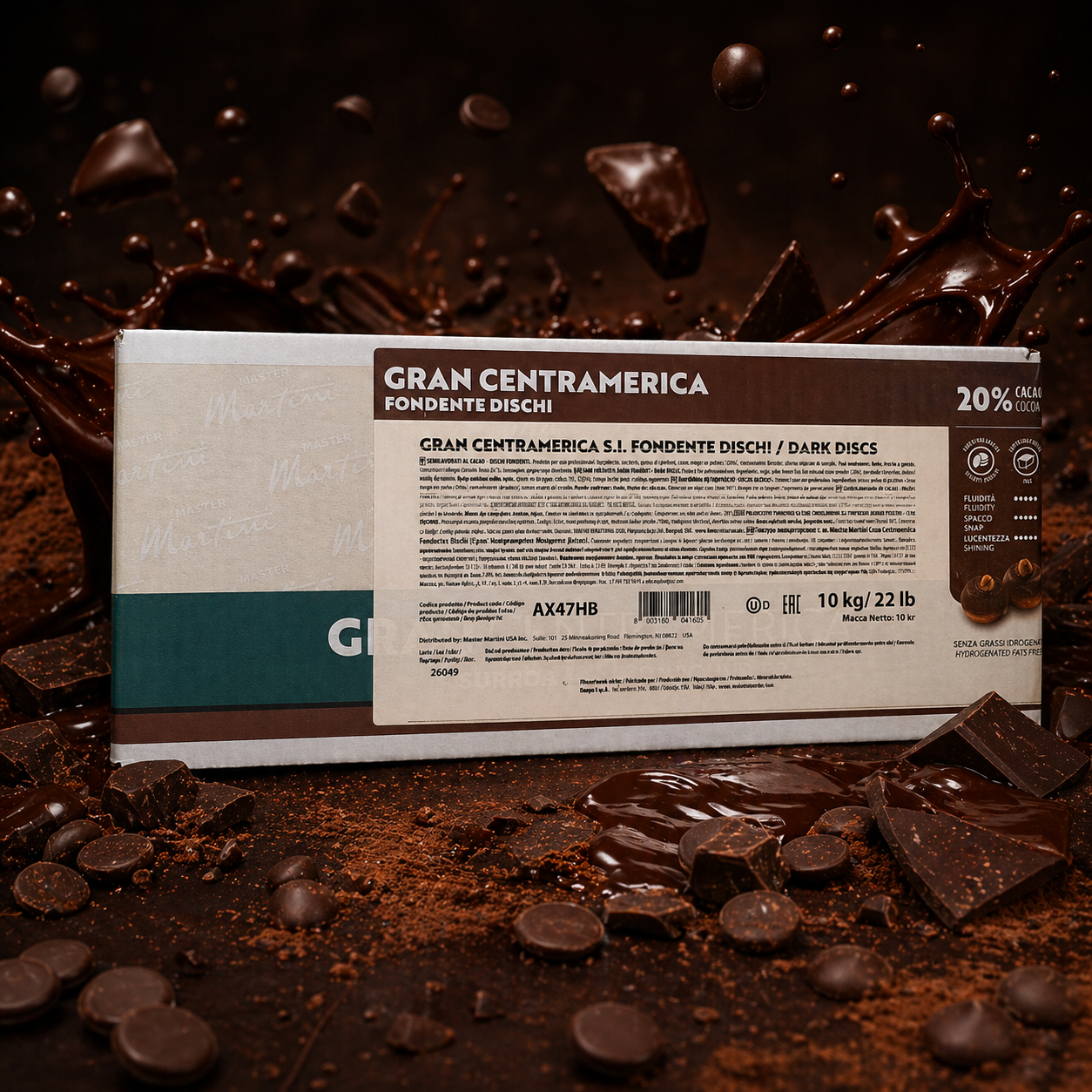Master Martini Gran Centramerica Compound Dark Chocolate - 10kg