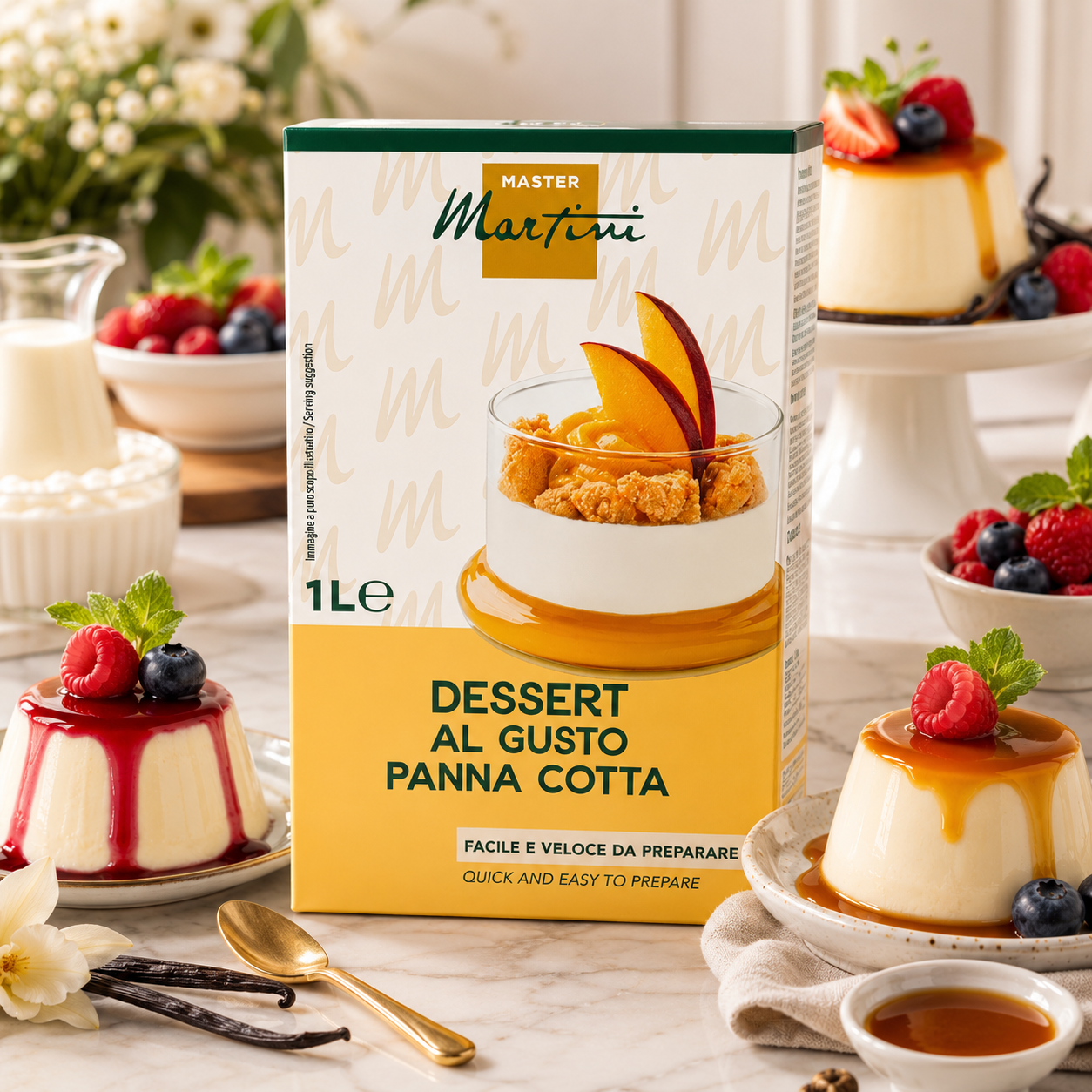 Master Martini Dessert Al Gusto Panna Cotta - 1L