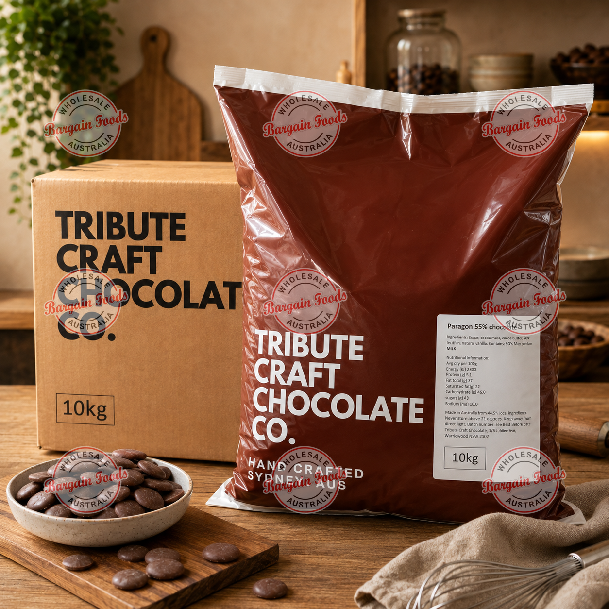 Paragon Tribute 35% Couverture Milk Chocolate - 10kg