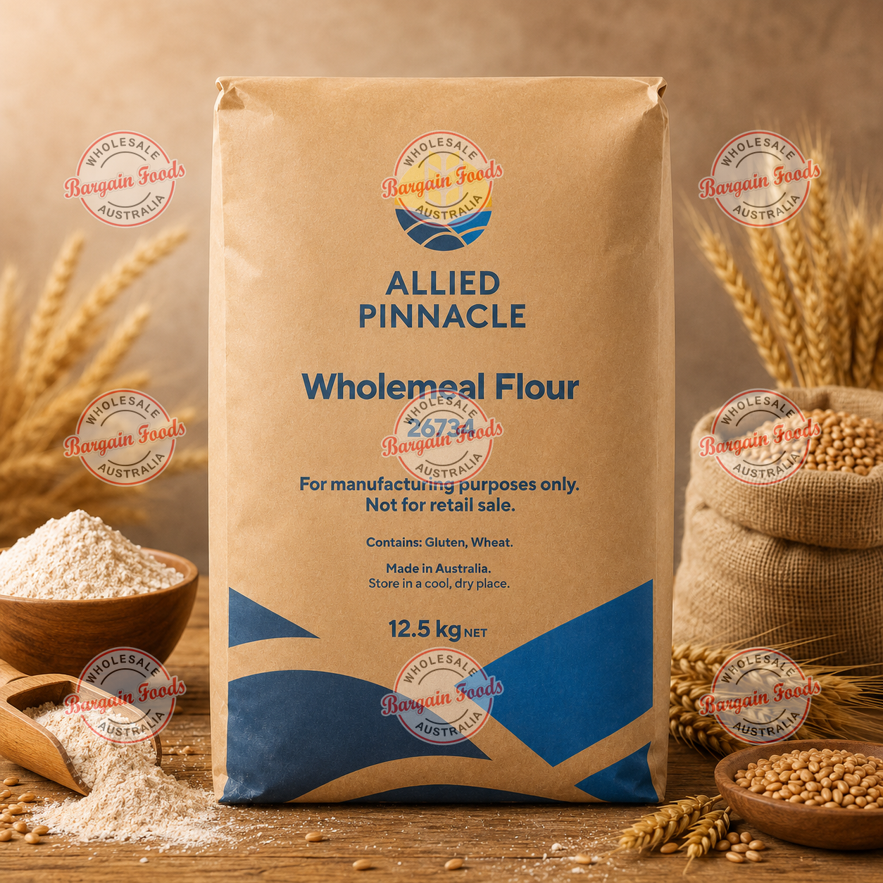 Allied Pinnacle Wholemeal Flour - 12.5kg