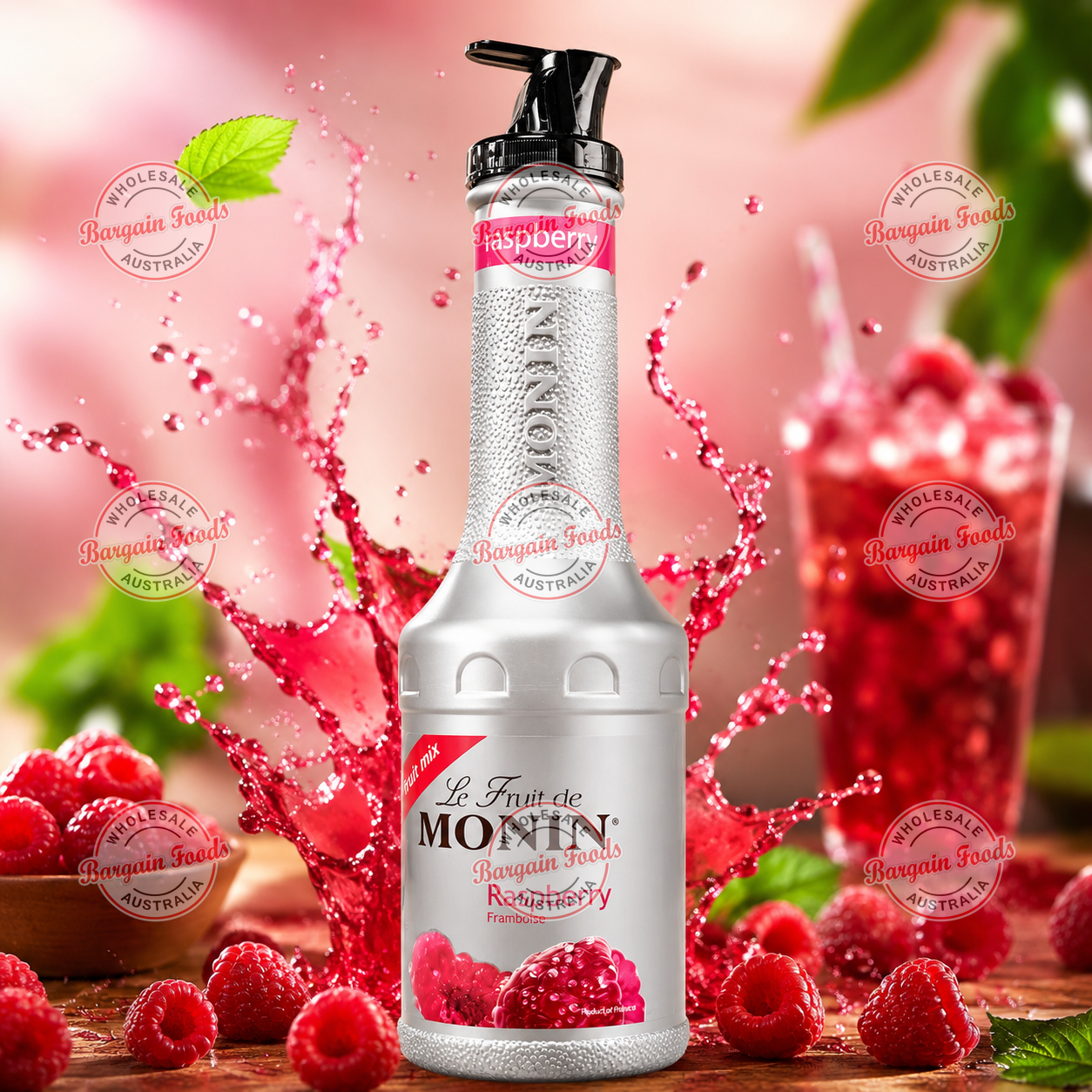 Monin Raspberry Puree - 1L