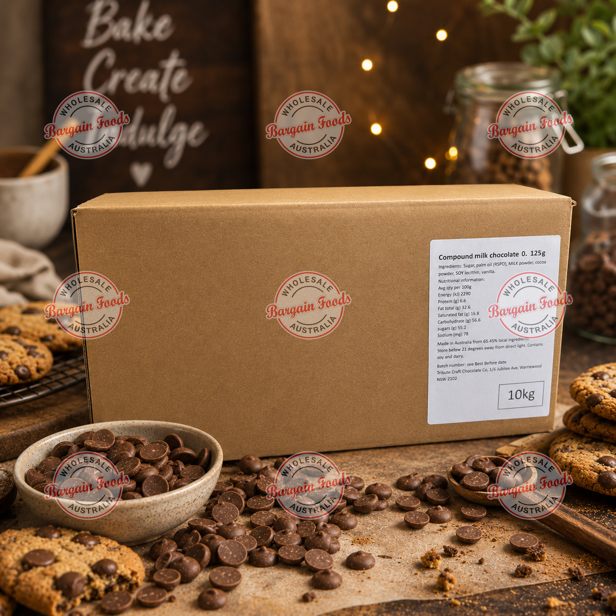 Tribute Milk Compound Chocolate 0.125g Callets - 10kg