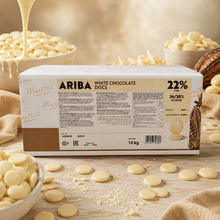 Master Martini Ariba Couverture 22% White Chocolate Dsics - 10kg