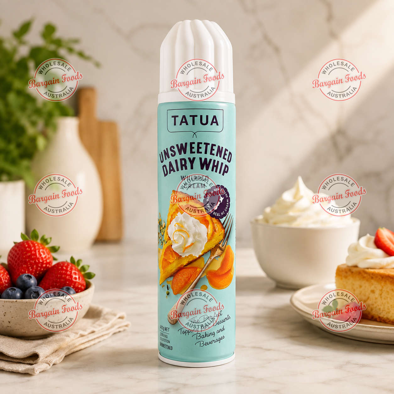 Tatua Unsweetened Dairy Whip Whipped Cream - 500g