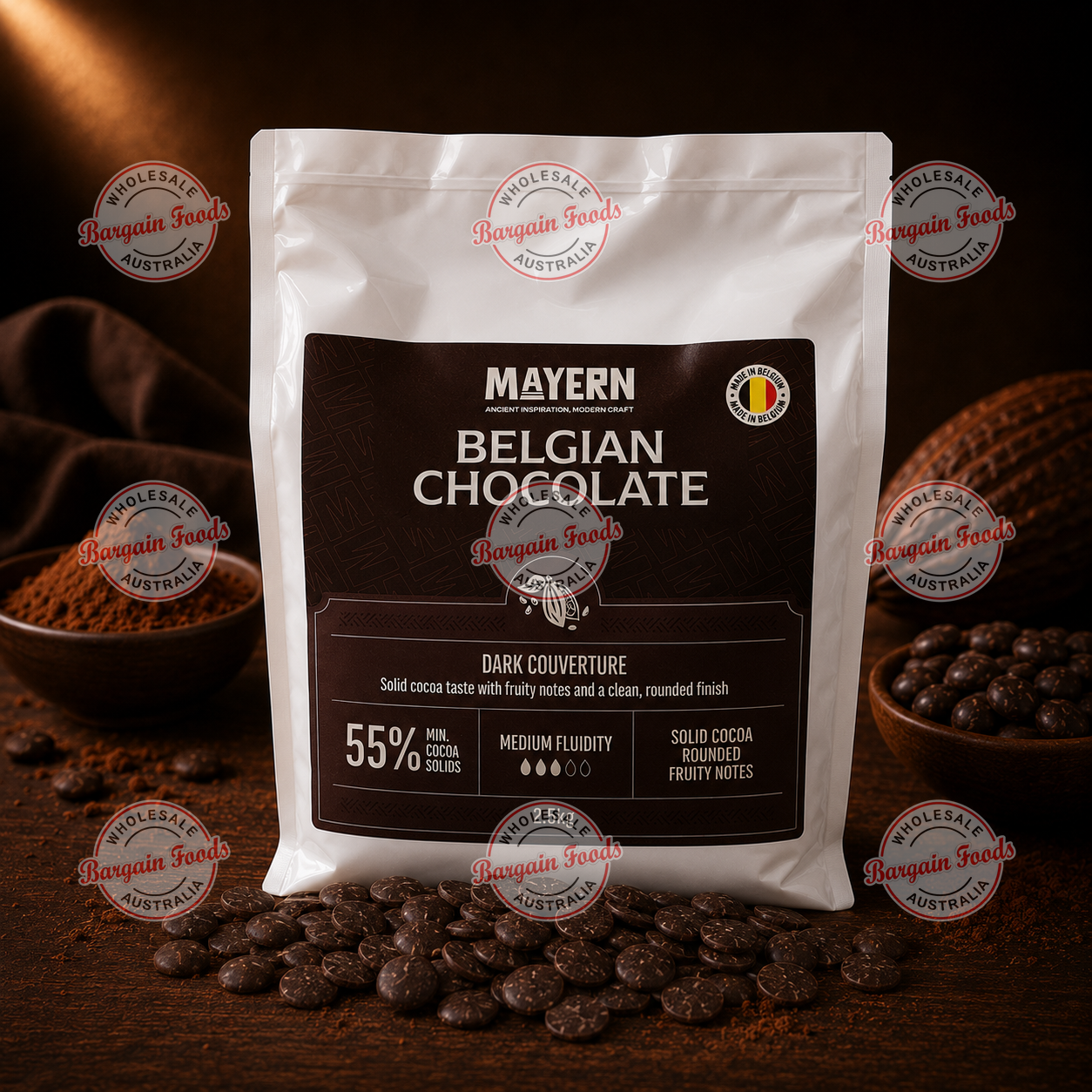 Mayern Couverture Dark Chocolate 55% - 2.5kg