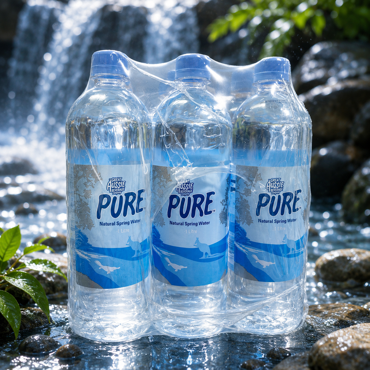 Great Aussie Pure  Natural Spring Water - 1L x12 (BULK