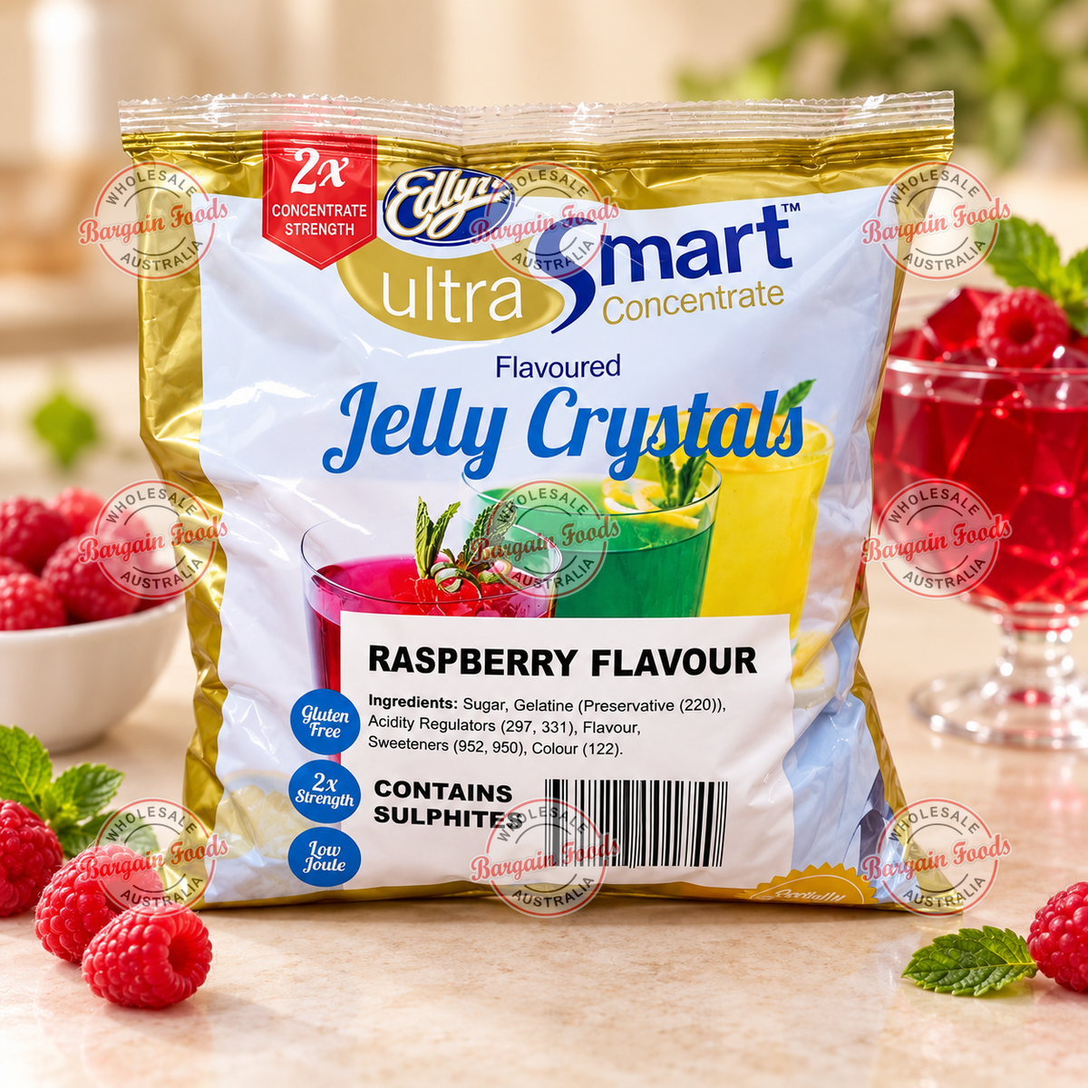 Edlyn Raspberry Jelly Mix - 1.1kg