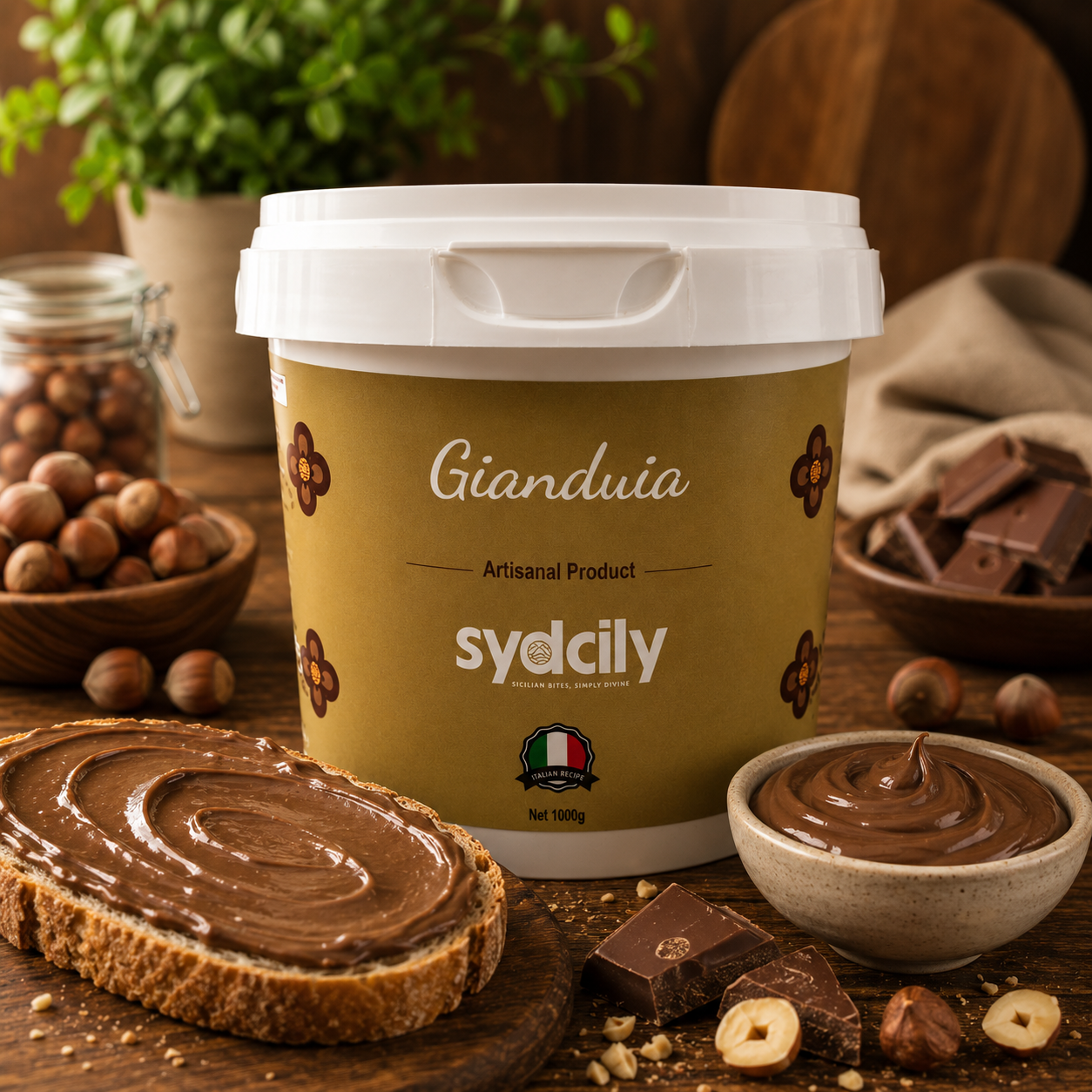 Sydcily Gianduia Cream Spread - 1kg