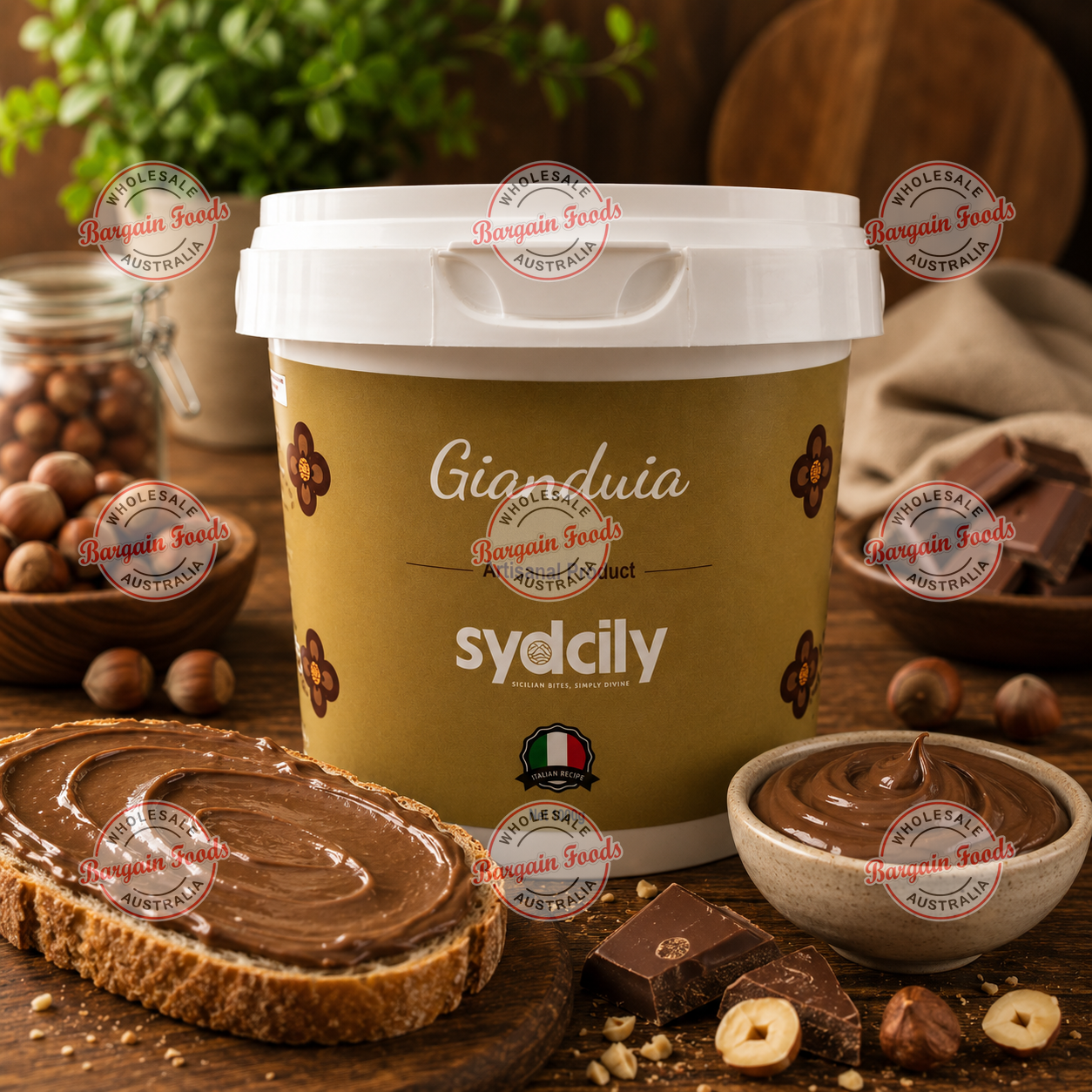 Sydcily Gianduia Cream Spread - 1kg