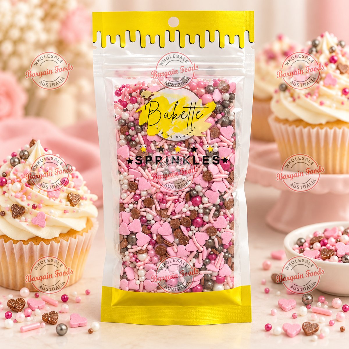 Bakette Rose Romance sprinkle Mix - 56g