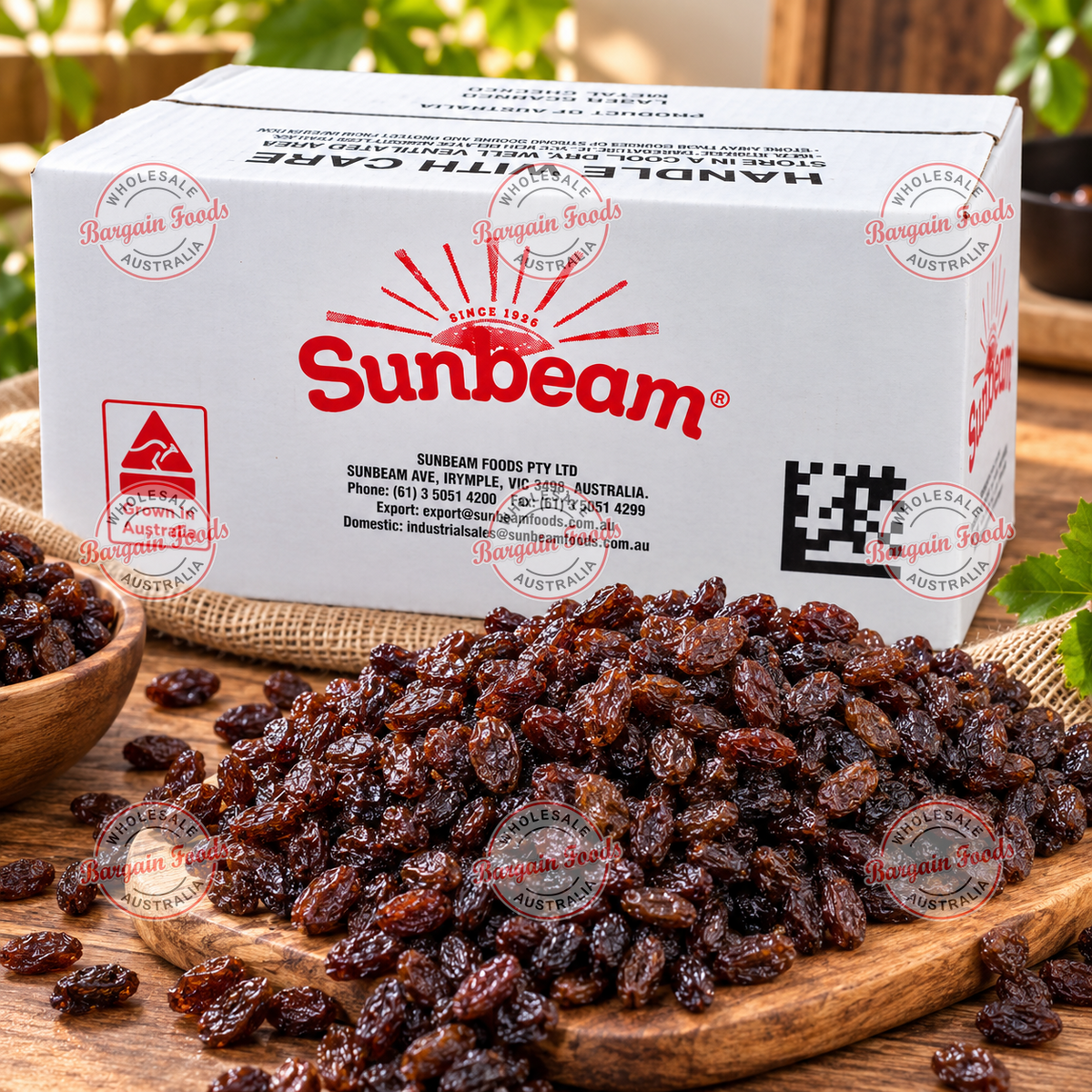 Sunbeam Sultanas Australian - 12.5kg