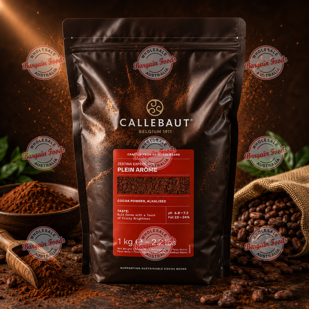 Callebaut Plein Arome Alkalised Cocoa Powder -  1kg