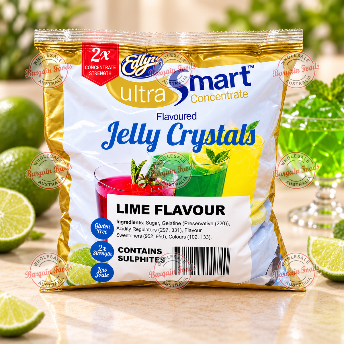 Edlyn Lime Jelly Mix - 1.1kg