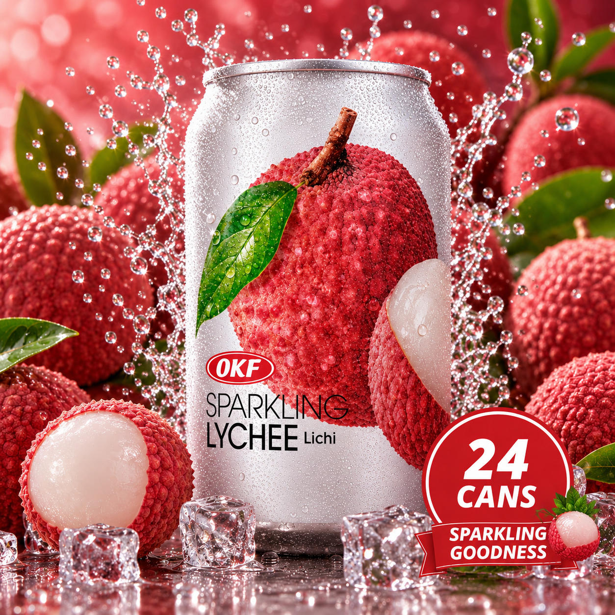 OKF Sparkling Water Drink Box - 350ml x24 (BULK)