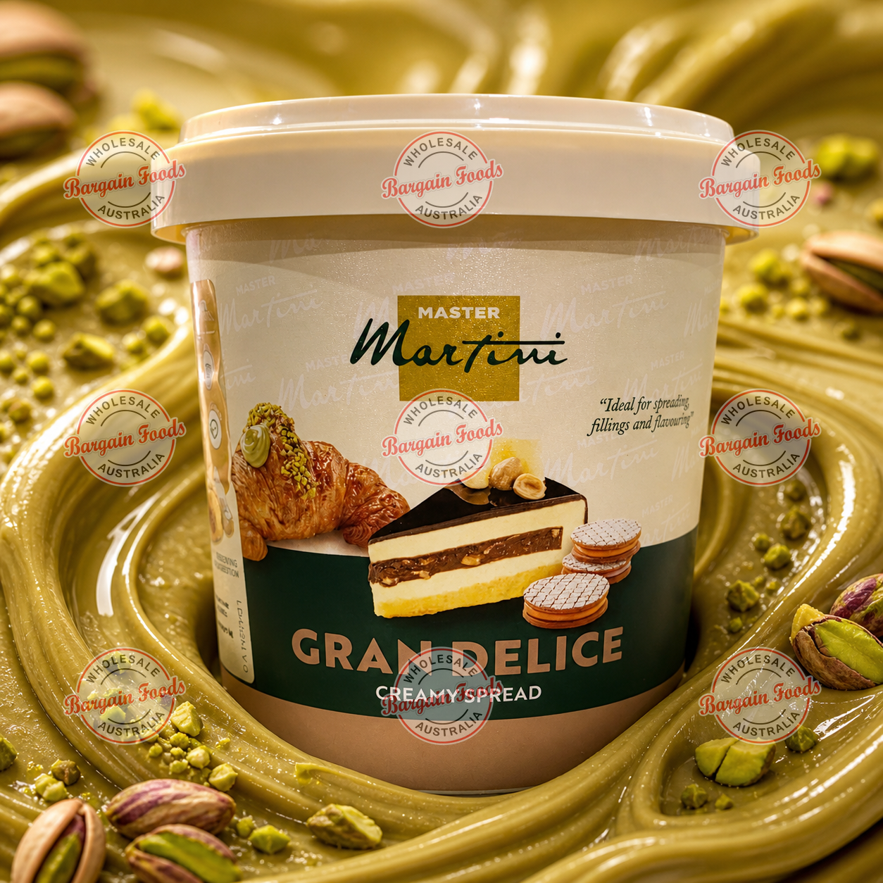 Master Martini Gran Delice Pistachio Cream Spread - 1kg