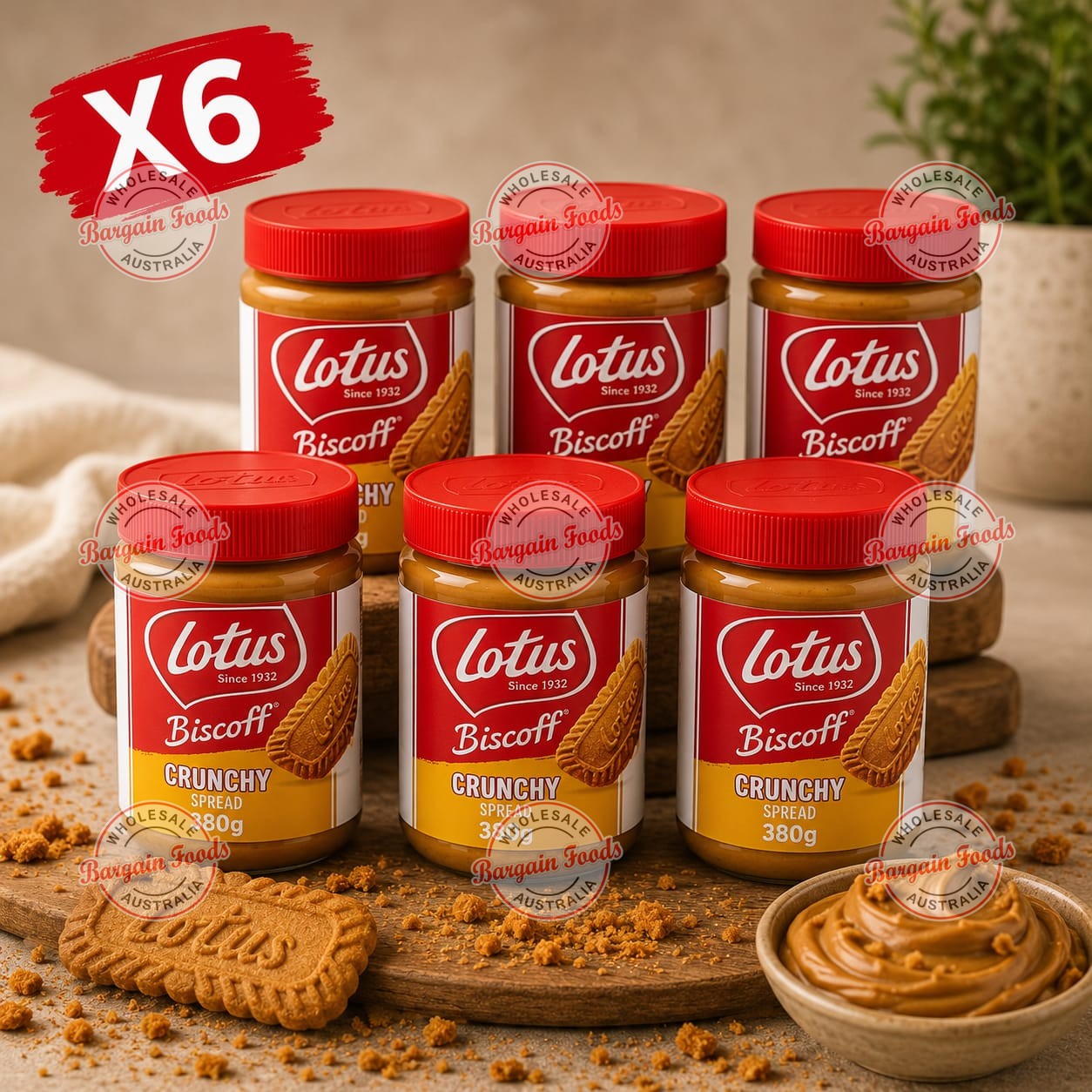 Biscoff Crunchy Spread - 380g x6