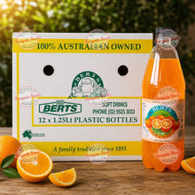 Berts Orange Soda Bottles 1.25L x12 (BULK)