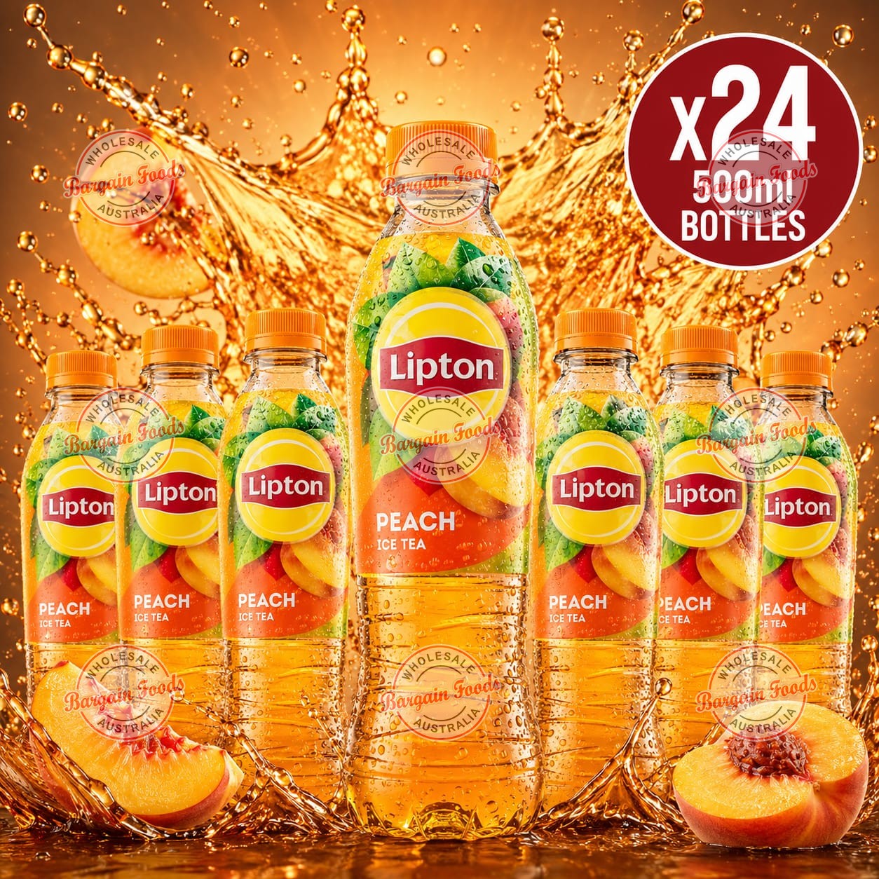 Lipton Peach Ice Tea - 500ml x24 (BULK)
