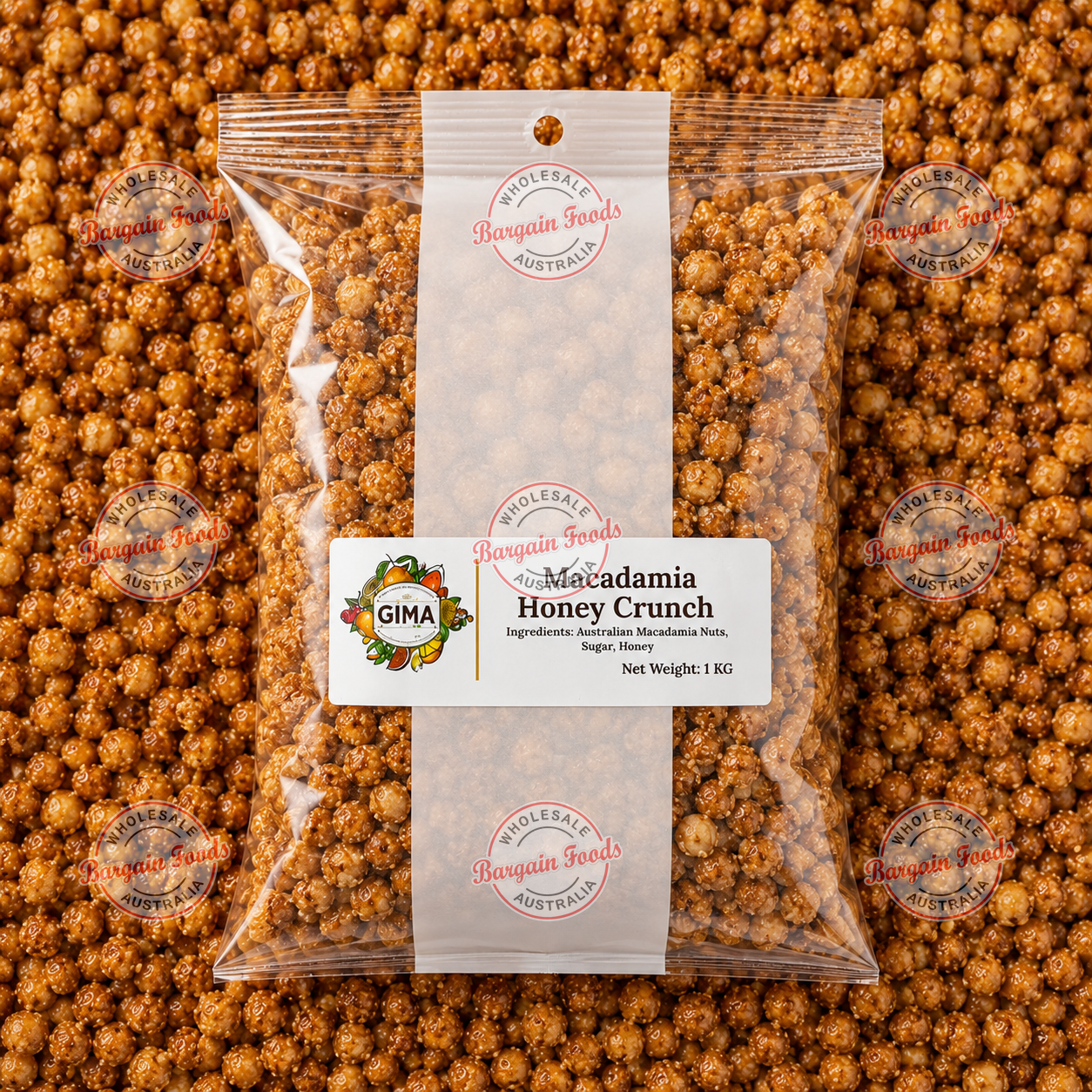 Gima Honey Roasted Macadamia Crunch - 1kg