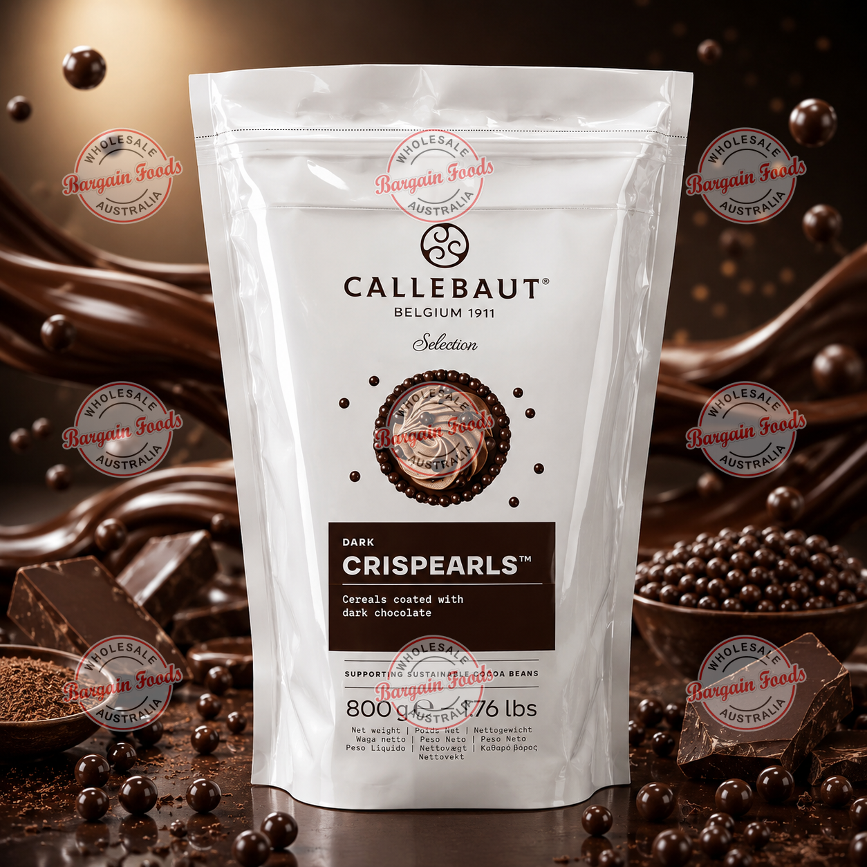 Callebaut Dark Crisp Pearls - 800g