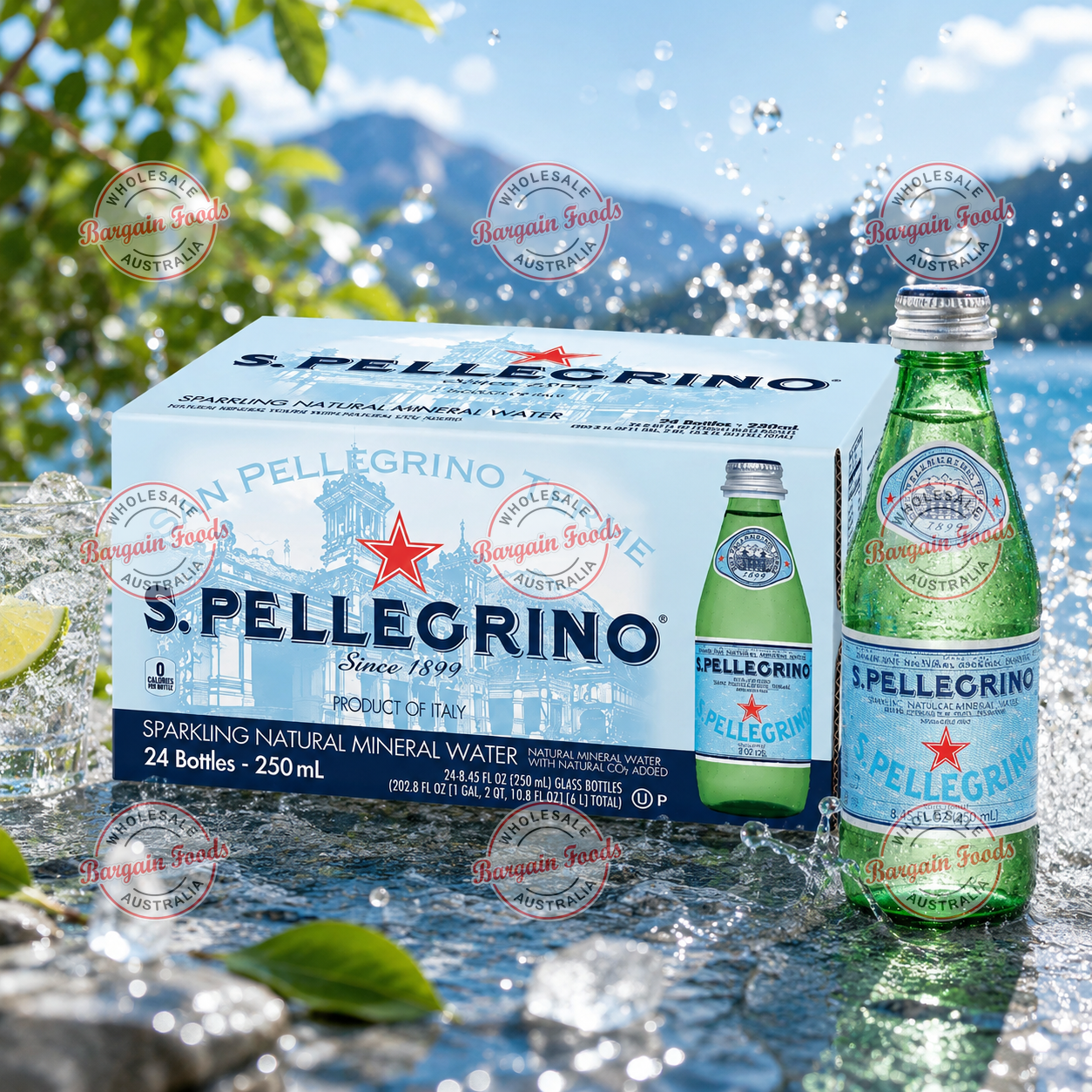 Sanpellegrino Sparkling Mineral Water - 250ml x24 (BULK)