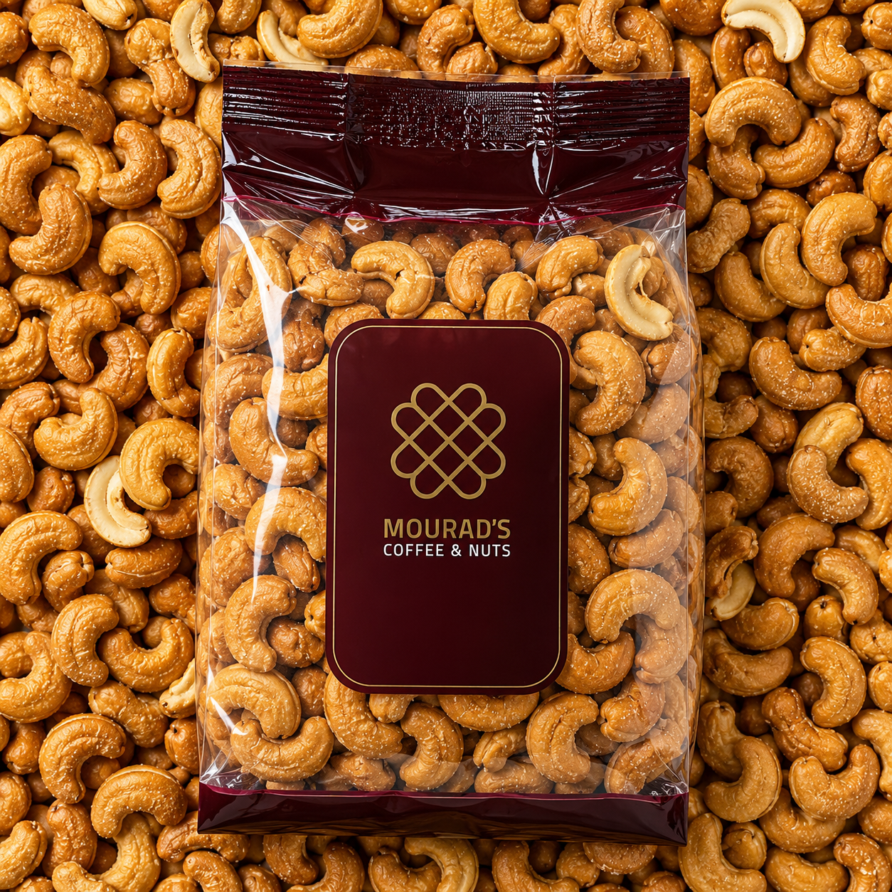 Mourads Roasted Un-Salted Cashews - 1kg