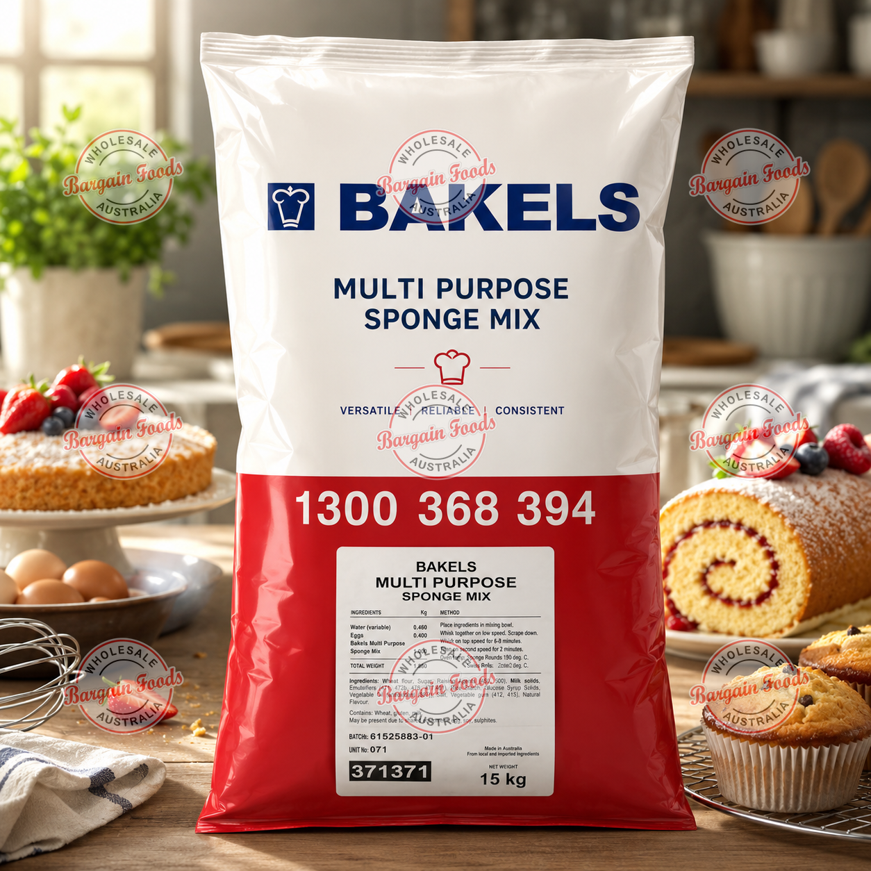 Bakels Multi Purpose Sponge Mix - 15kg
