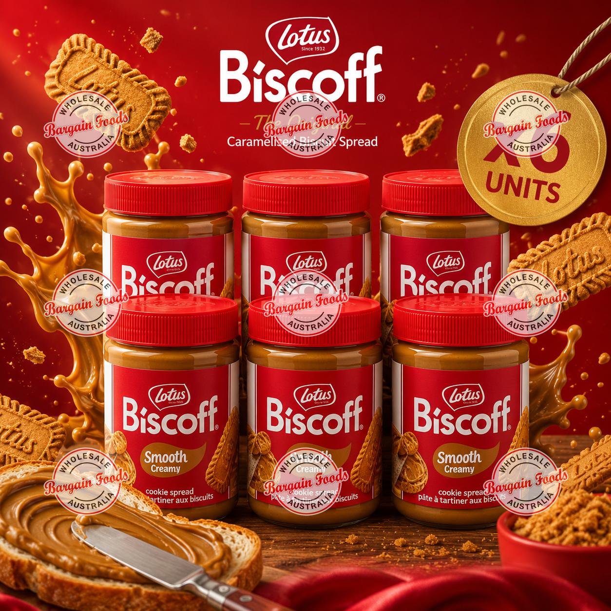Biscoff Smooth Spread - 720g x6 (BULK)
