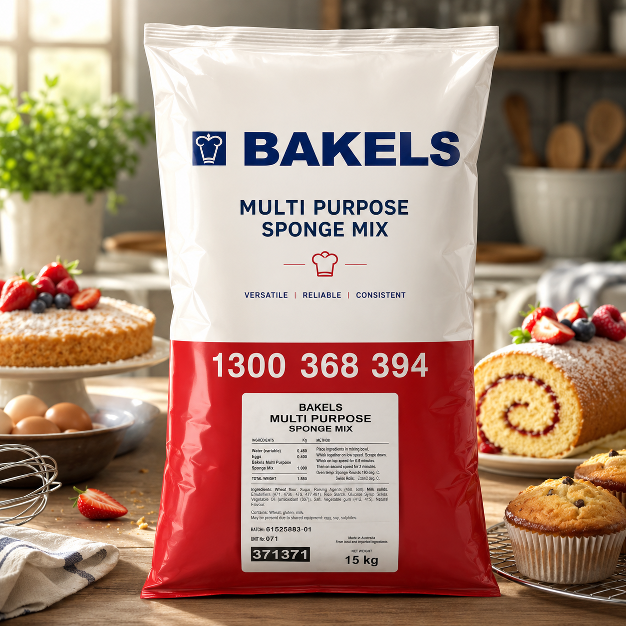 Bakels Multi Purpose Sponge Mix - 15kg