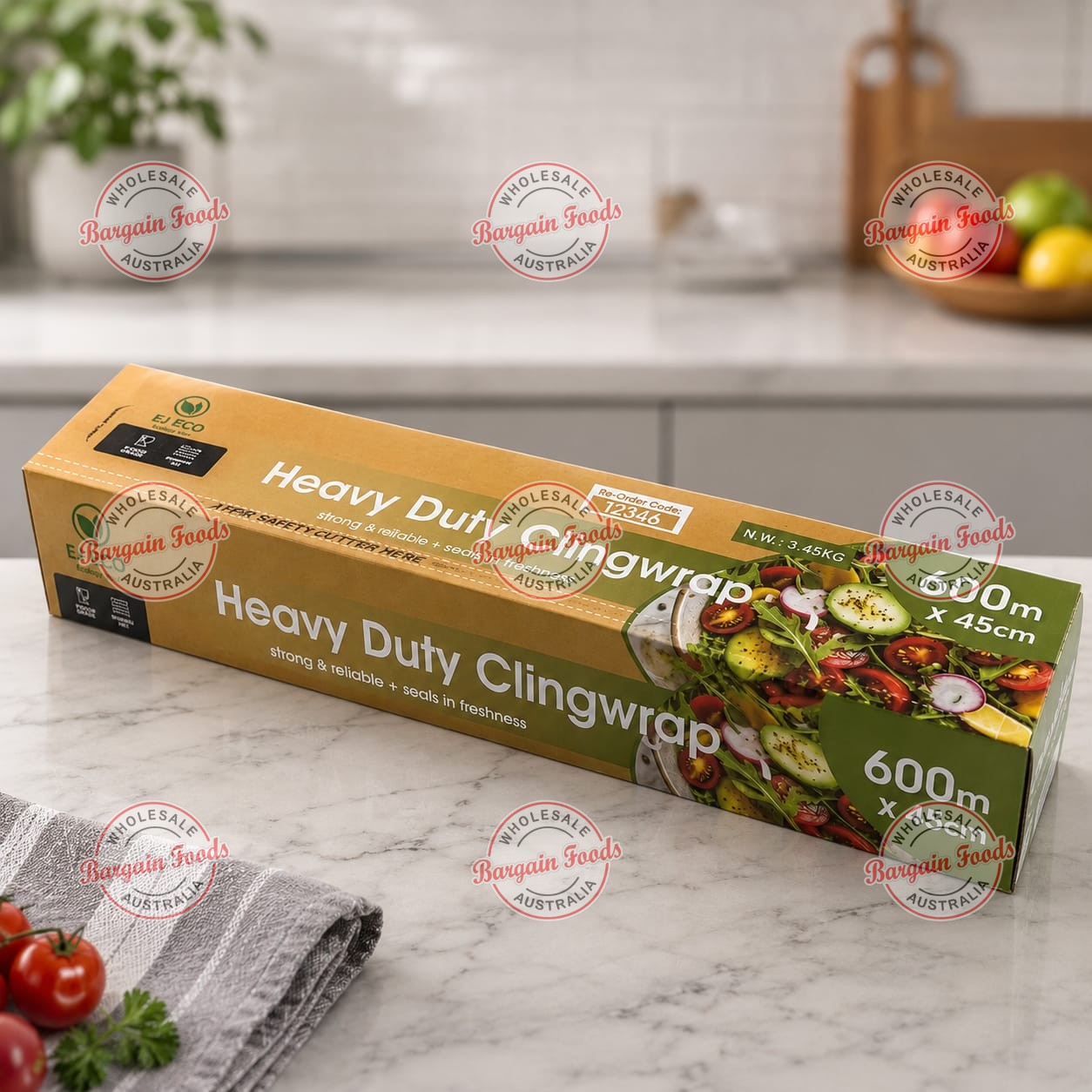 Heavy Duty Cling Wrap - 600m x 45cm