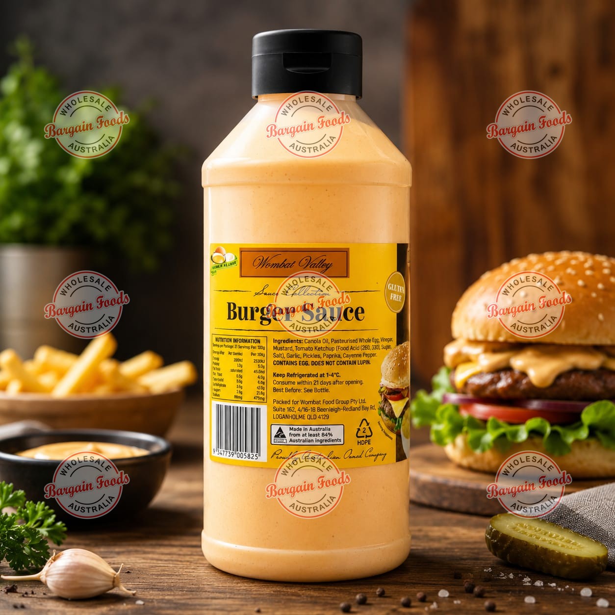 Wombat Valley Burger Sauce - 1kg
