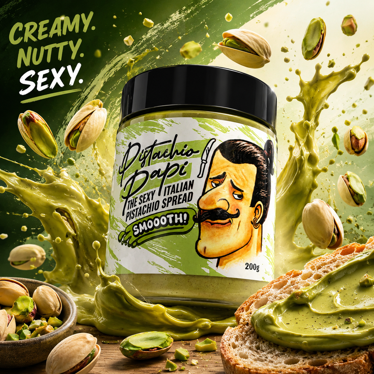 Pistachio Papi Smooth Spread - 200g