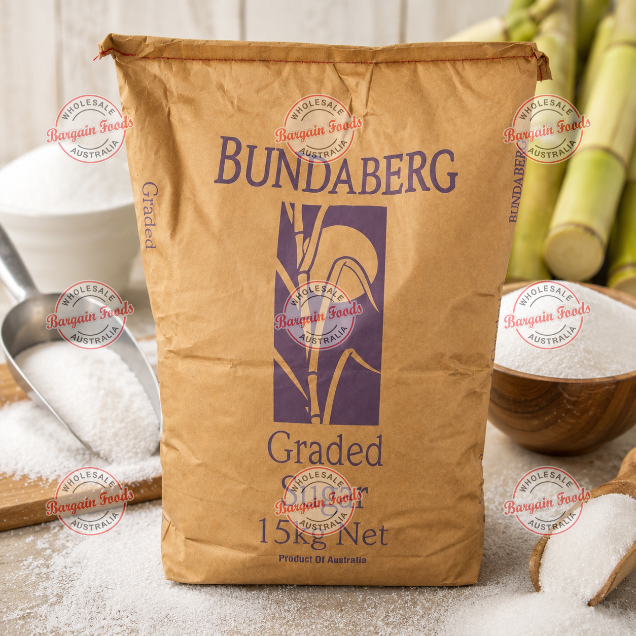 Bundaberg Graded White Sugar - 15kg