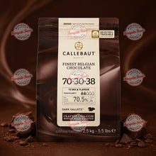 Callebaut 70-30-38 70.5% Couverture Dark Chocolate Melts - 2.5kg