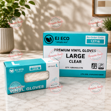 Premium Vinyl Clear Large Gloves - 10 x 100 (BULK)