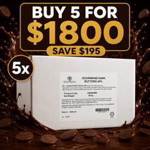 Master Martini 54% Couverture Dark Chocolate Buttons - 20kg (BUNDLE OF x5)