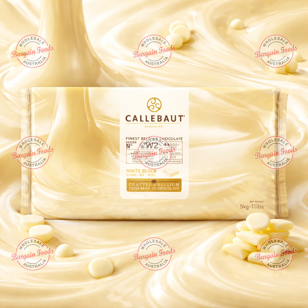 Callebaut W2 28% Couverture White Chocolate Block - 5kg