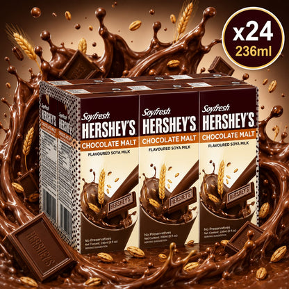 Soy Fresh Hershey's Flavoured Soya Milk - 236ml x24 (BULK)