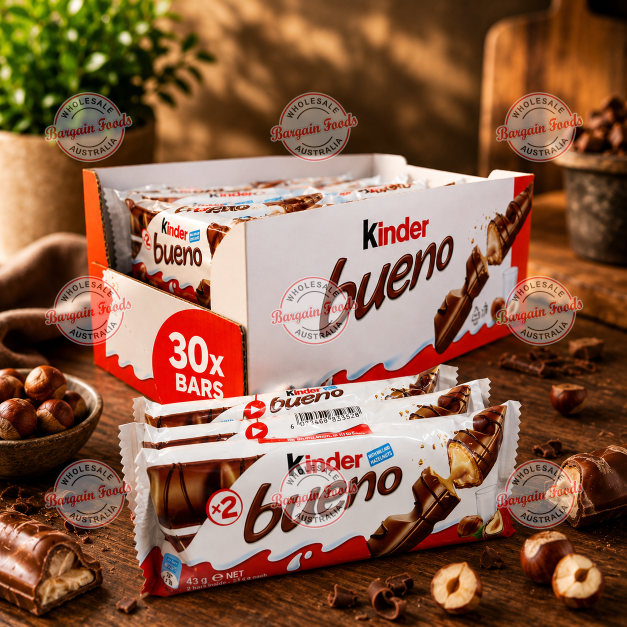 Kinder Bueno Bars - 43g x30 Bars