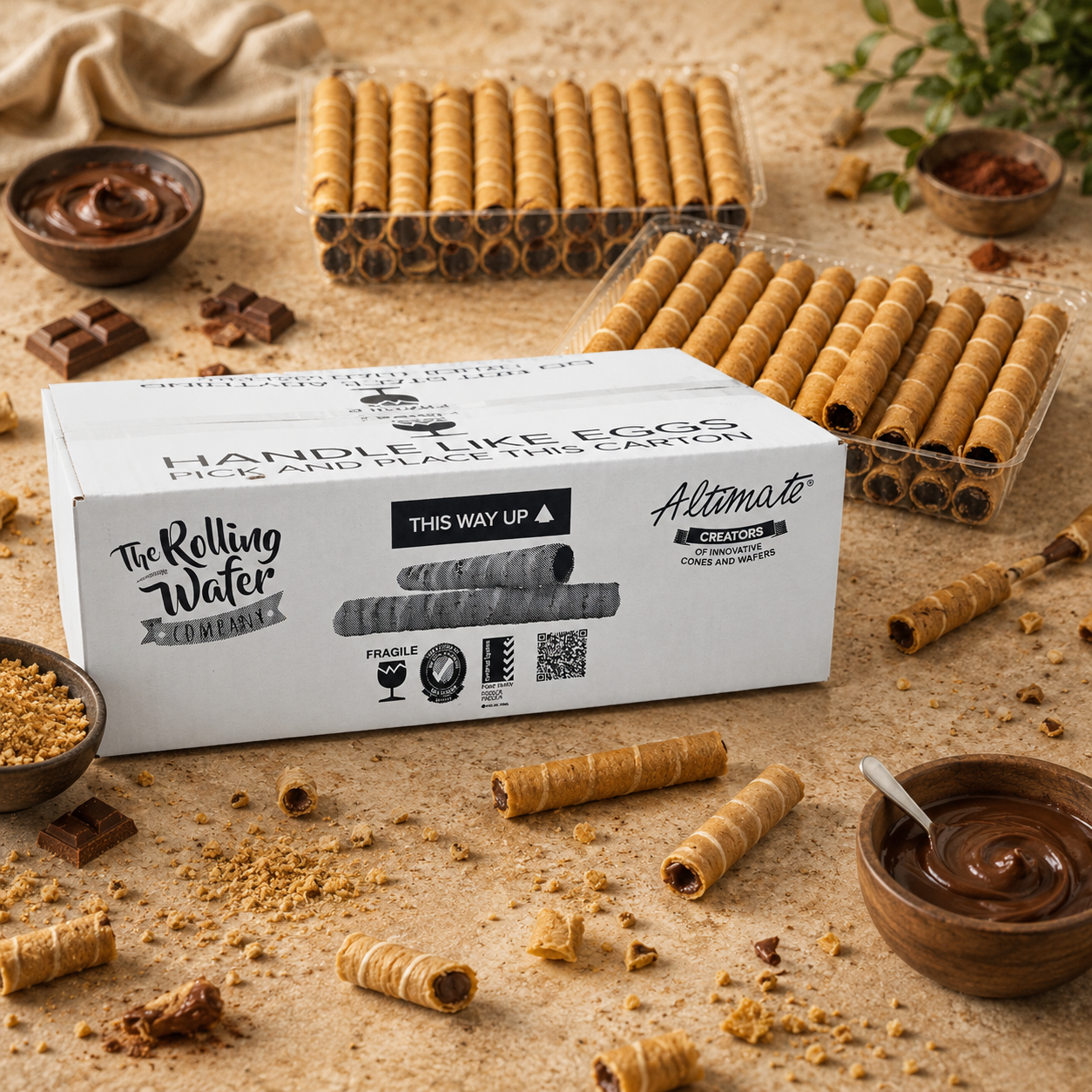 Altimate Choc Wafer Rolls - x 240pcs (BULK)