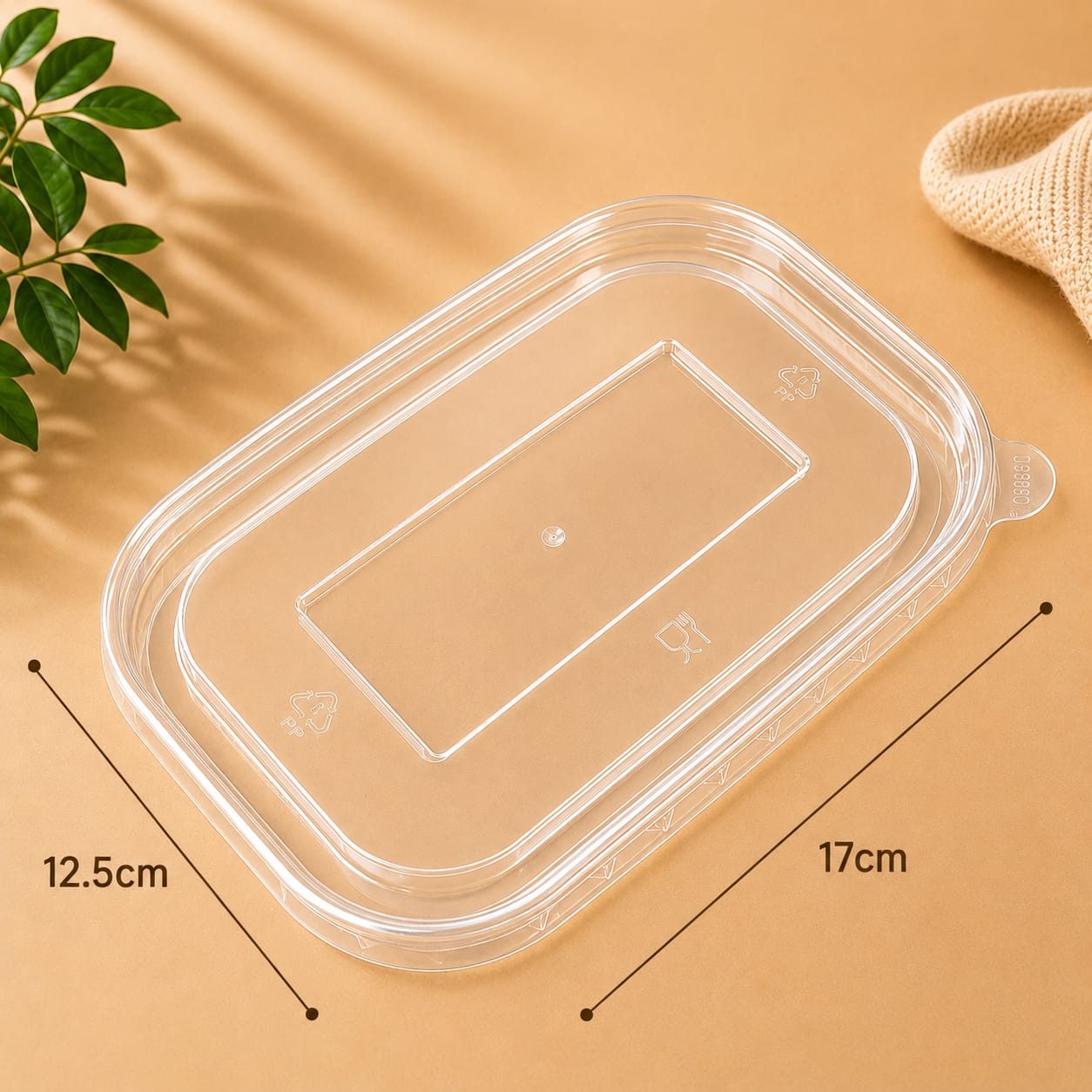 Rectangular Clear Universal Lids (COLD FOOD) - 300pcs